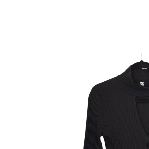 Free People Intimately Ribbed Mock Neck Keyhole Top - Picture 4 of 7